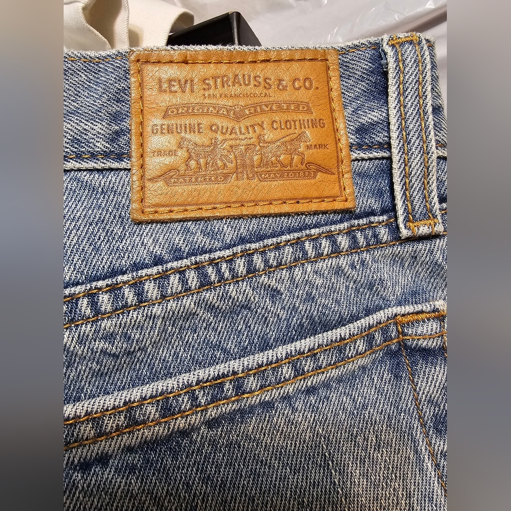 Levi’s Premium Wedgie Fit Straight Leg Jeans Vintage Style Denim Size 26 - Picture 7 of 8